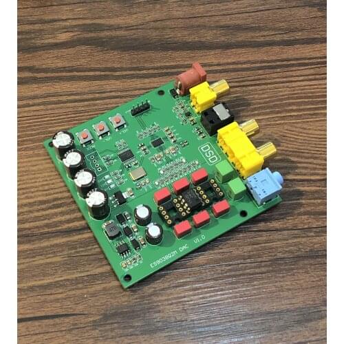 ES9038Q2M I2S IIS DSD DOP coaxial fiber SPDIF digital audio DAC decoder board ES9038