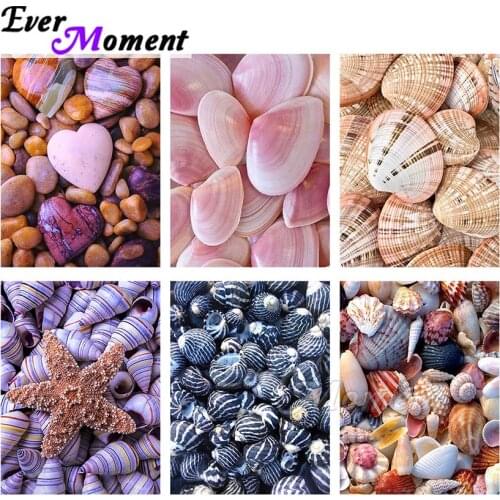 Ever Moment Diamond Painting 5D DIY Diamond Embroidery Shell Colorful Handicraft Home Decoration Wall Art Rhinestone ASF2163