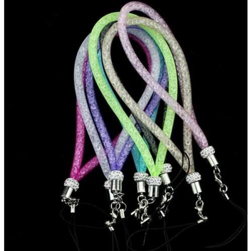 Hot 25cm Straps Keychain Charm Cords DIY Hang Rope Lanyard Neck Rope PVC Wrist Hand Cell Phone Mobile Chain 1000pcs/lot