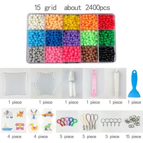 DIY Water Spray Hand Making 3D 5mm PUPUKOU Beads Puzzle Educational Toys for Children Kit Ball Game
