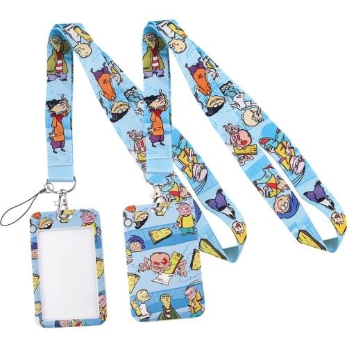 LT423 Classic Anime Lanyard Credit Card ID Badge Holder Key Ring Bag Student woman Travel Bank Bus Business Card Cover Keychain