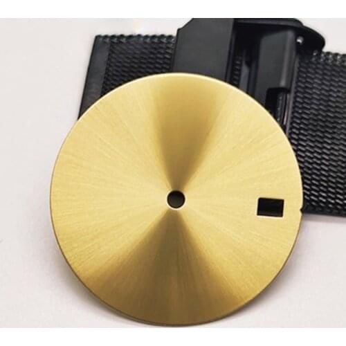 Sun Pattern Metal Non-logo Blank Watch Dial Custom Dial 28.5mm For 4R36A Movement