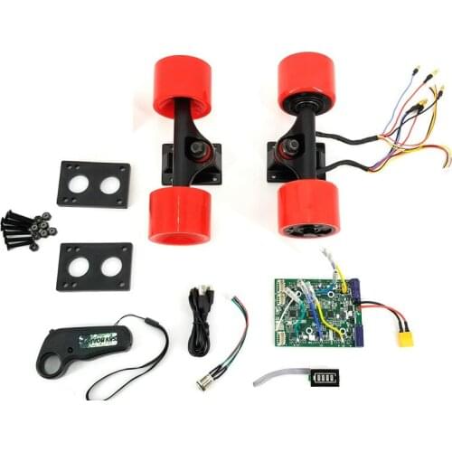 Electrical Skateboard Motor 3.5" 5" 7" Drive Truck 150W 75 Hub Motor Wheel Kit Removable Motor Covers With ESC Remote Dual Drive