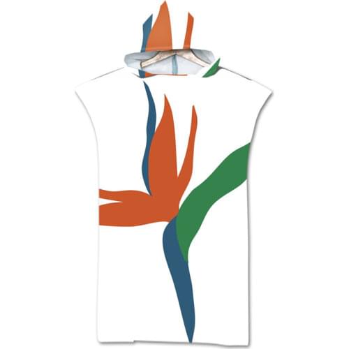 New Marine geometry Towel Adult Microfiber Dressing Robe Hooded Bath Towel Swimming Surfing Beachwear