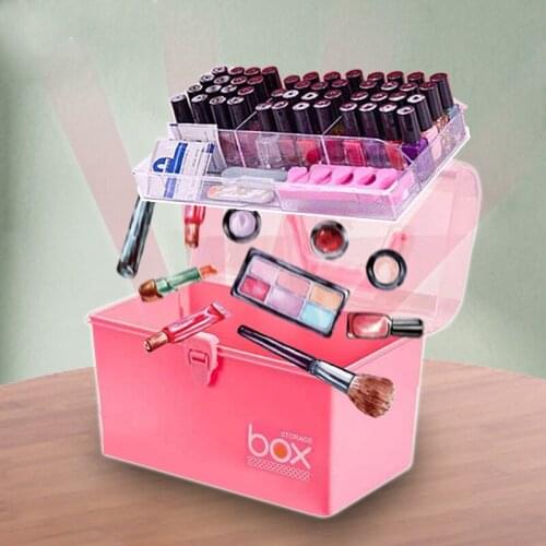 Manicure Organizer Skin Care Product Storage Box Plastic Makeup Holder Cosmetic Tools Container for Manicurists Home Accessories