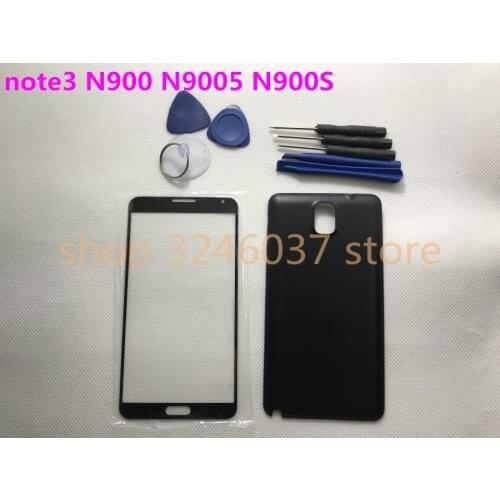 Original Full Housing Battery Cover Back Glass+front Touch glass For Samsung Galaxy NOTE 3 N900 N9005 N9006 N900V/A/S +tools