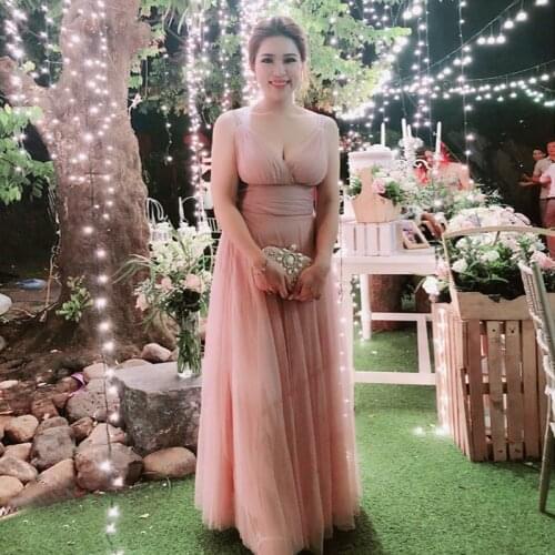 Popodion Plus Size Bridesmaid Dresses Wedding Guest Dress Purple Dresses Brides Maid Dresses ROM80154