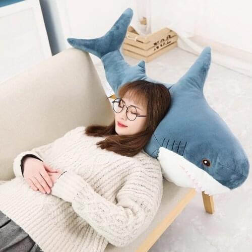 Giant Size Plush Shark Skin Toys High Quality Semi-finished Product Simulation Shark Coat Pillow for Children Gifts