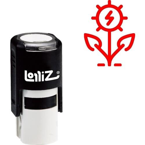 LolliZ Solar Self-Inking Rubber Stamp - Modern Symbol Series