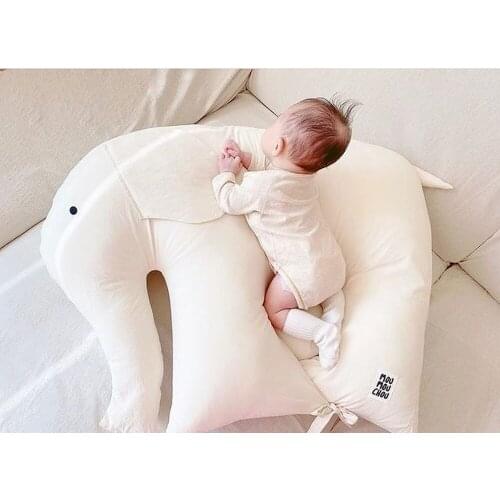 Removable Washable Elephant Shape Throw Pillow Infant Reassure Stuffed Doll Baby Sleep Pillows Cushion
