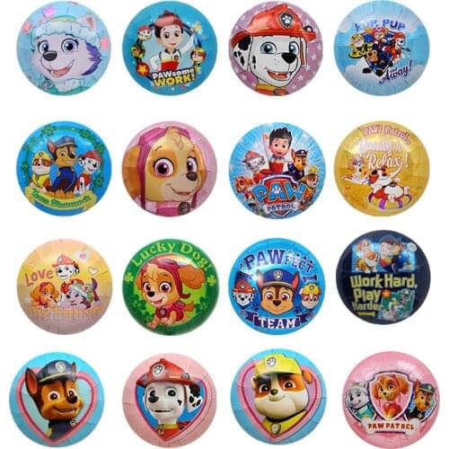 Paw Patrol Balloon Party Decoration Props Toy Balloon Animation Cartoon Round Aluminum Foil Balloon Home Decoration