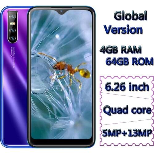 4G RAM 64G ROM Note 8t Smartphone Unlocked Original Face ID Recognition 6.26'' Water Drop Screen Android Mobile Phone Cell Phone