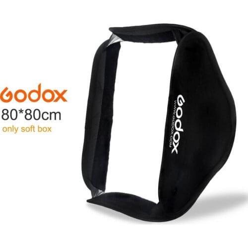 Godox Softbox 80 * 80cm 32"x32" 80x80cm Diffuser Reflector Softbox Bag Kit for Nikon Camera Studio Flash fit Bowens Elinchrom