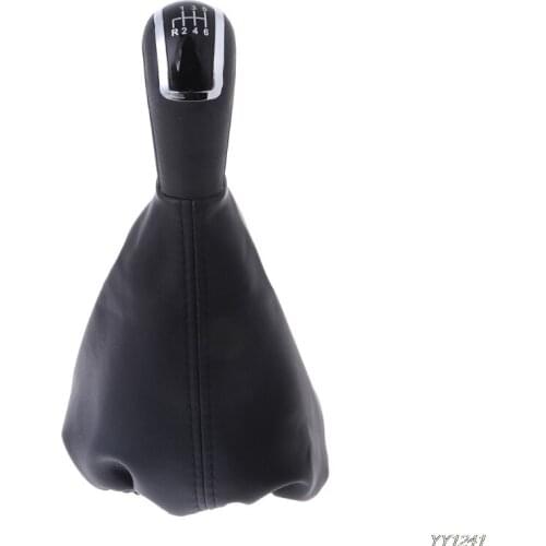 -Tirol 6 Speed Car Gear Shift Lever Knob Gaiter Boot For Mercedes C-Class W203 S203-W112