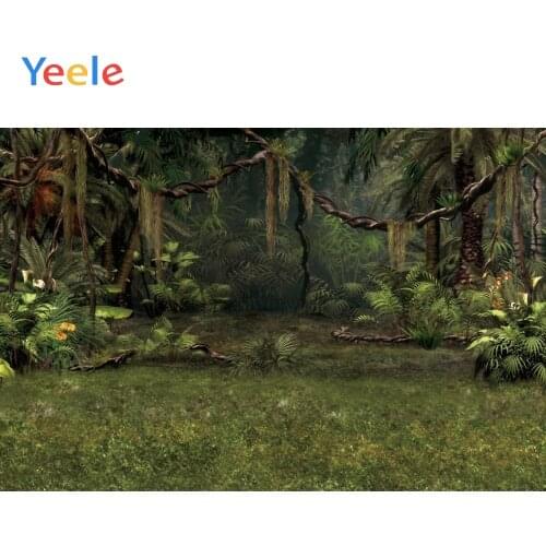Summer Tropical Forest Jungle Tree Newborn Baby Shower Birthday Backdrop Vinyl Photography Background For Photo Shoot Photophone