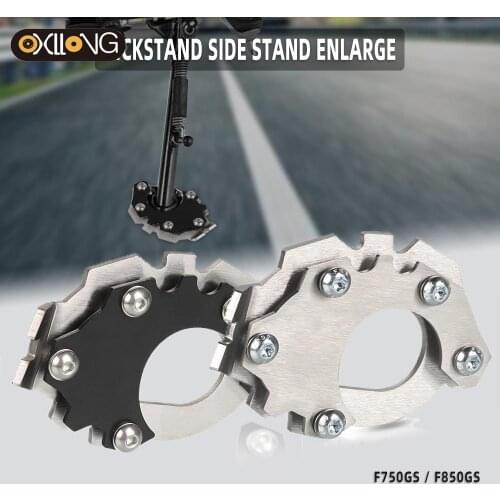 Motorcycle Kickstand Side Stand Extension Pad Plate FOR BMW F750GS F850GS 2019 2020 2021 Side Stand Fame Support Plate Cover