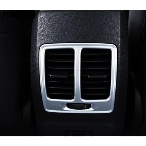 TOMEFON For Ford Kuga Escape 2013-2017 Matt Abs Rear Armrest Box Air Condition Vent Auto Interior Trim Accessories
