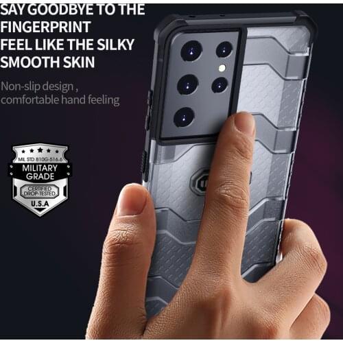 S21 Ultra Wlons Military Explorer Anti Falling Certification Case for Samsung Galaxy S21 Ultra 5G Full-Body Rugged Shield Cover