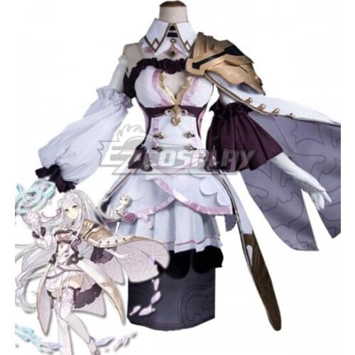 Re: Life In A Different World Emilia Dress Girls Party Adult Dress Halloween Suit Carnival Dress Set Cosplay Costume E001