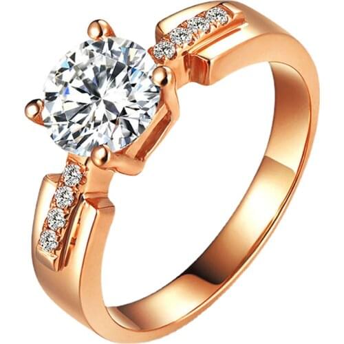 S925 Sterling Silver Womens Ring Classic Luxury Four-claw Carat Diamond Jewelry Elegant and Exquisite Engagement Wedding Couple