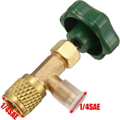 1Pcs 1/4 SAE Thread Adapter R-134a Refrigerant Can Bottle Tap Opener Valve Tool Auto Car Accessories Car R22 R12 Tools