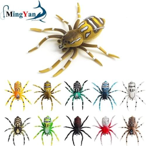 1pcs Spider Soft Bait Pesca 4.7cm 6g Silicone Bait Artificial Softbait Lures Weedless Fishing Lure with Realistic Design