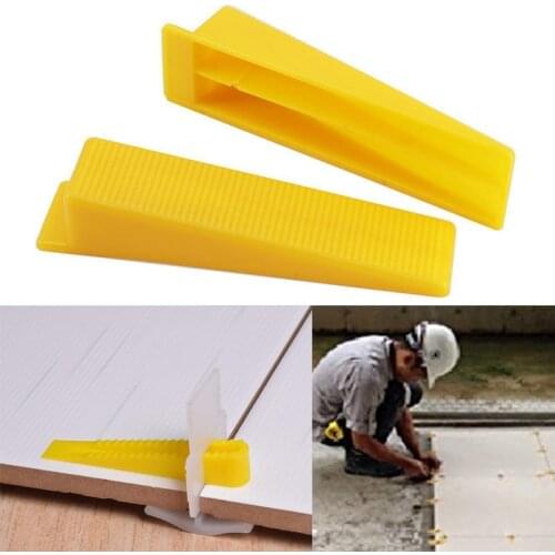 Tile accessories tile leveling system 100pcs clips+100pcs Wedges plastic tile spacers tiling tools