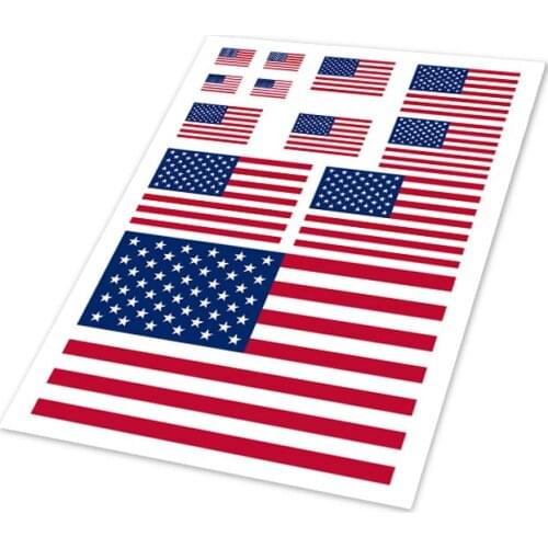 America Auto Decal World Cup Americans National Flag Car Sticker Phone Helmet Sticker Vinyl Decorative Motorcycle Styling
