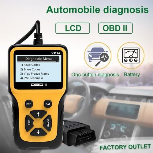 V311A Automatic Scanning Diagnostic Tool Enhanced Universal OBD II Scanner Car Engine Fault Code Reader CAN Diagnostic Tool 1996