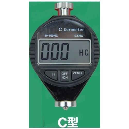 C gauge head soft foaming plastic rubber digital shore C durometer hardness tester sclerometer hardometer tool