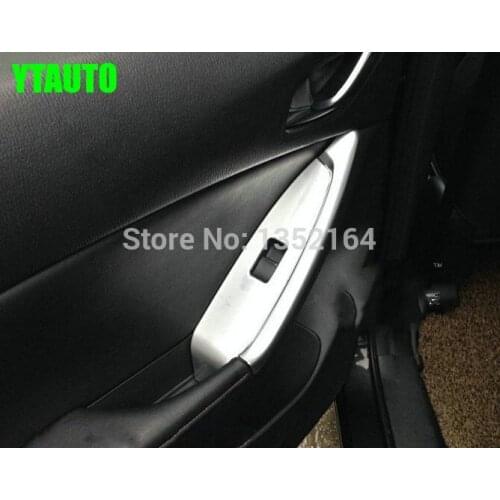 Auto interior armrest decoration cover,window switch button trim for cx-5 cx 5 2014 2015, auto accessories,4pcs/set
