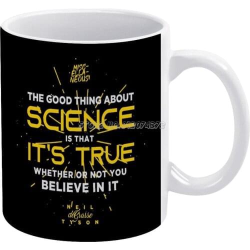 Science Neil Degrasse Coffee Mugs Ceramic Personalized Mugs 11 Oz White Mug Tea Milk Cup Drinkware Travel Mug Neli Degrasse Dr N