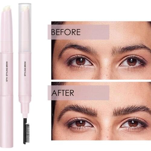 Double Head Makeup Soap For Eyebrows Styling Pencil Eyebrow Wax Waterproof Wild Eye Brow Shaping Soap Womens Eyes Cosmetics