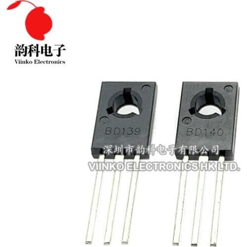 20PCS BD139 BD140 ( 10PCS BD139 + 10PCS BD140 ) TO126 TO-126 new voltage regulator IC