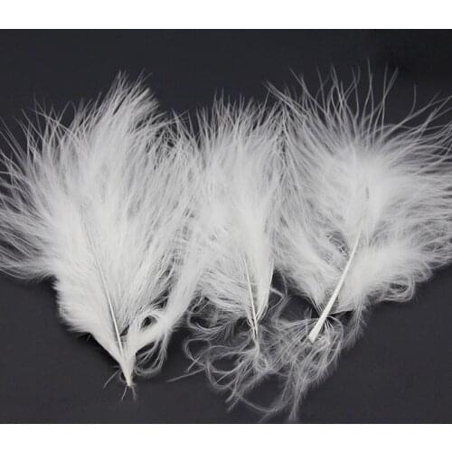 100Pcs Fluffy Turkey Marabou Feathers for Crafts 10-15CM DIY Colorful Feathers Jewelry Home Christmas Party Wedding Decoration