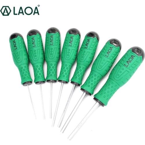 LAOA S2 Hexagon Screwdriver Handle Hex Key Hexagon Wrench with Magnetic Screwdrivers 1pcs