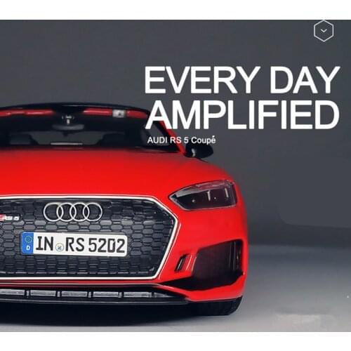 1:24 AUDI RS5 Sports Car Alloy Car Model Diecast Toy Vehicle Car Simulation Metal Car Model Sound Light Collection Kids Toy Gift