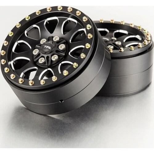 TFL RC Car accessories 1/10 AXIAL SCX10 Rock Crawler Model 2.2 inch Metal Wheel L Parts TH01973-SMT6