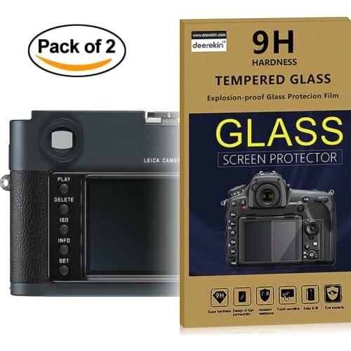2x Self-Adhesive 0.25mm Glass LCD Screen Protector for LEICA M-E Typ220 / M9 M8.2 M8 / M9-P M9P Digital Camera