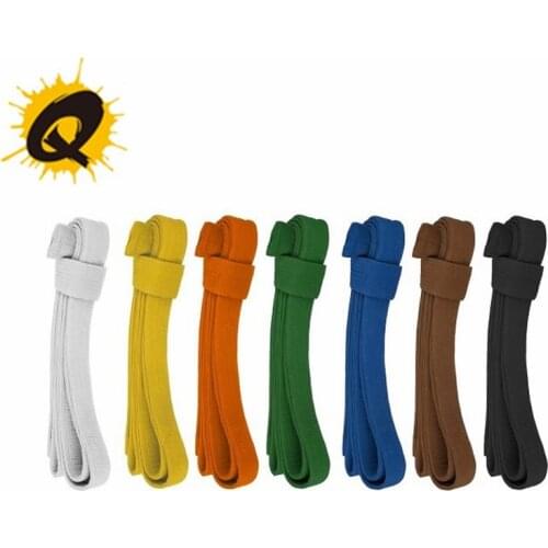 1.8-3.2m Quality Taekwondo Belt Black Red Blue Brown White Judo Rank Belt for Martial Arts Karate BJJ Customized Embroidery