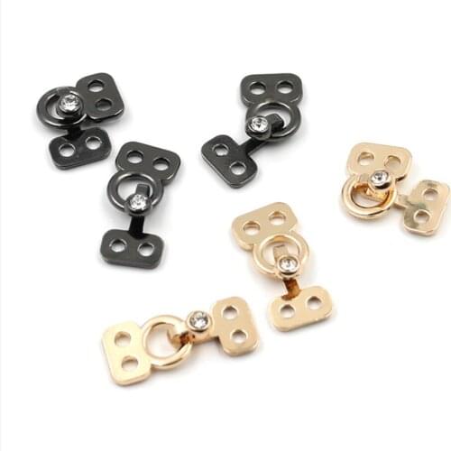 1lot=5pcs sewing accessories metal buckle dark,invisible button to connect clasp Suitable for use in mink clothing,fur coats