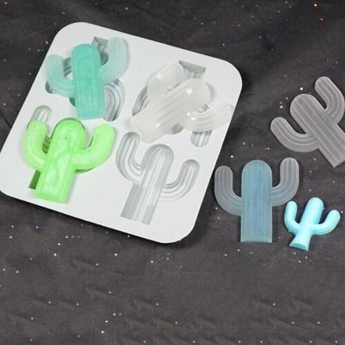 1PCS Large cactus mold diy crystal epoxy table set mobile phone case frosted mold