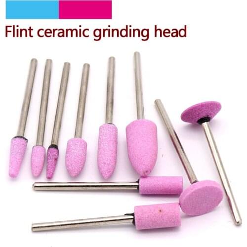 10pcs Abrasive Stone Points Polishing Grinding Head Electric Drill Bit Wheel Rotary Accessories Power Tools For Jade Metal
