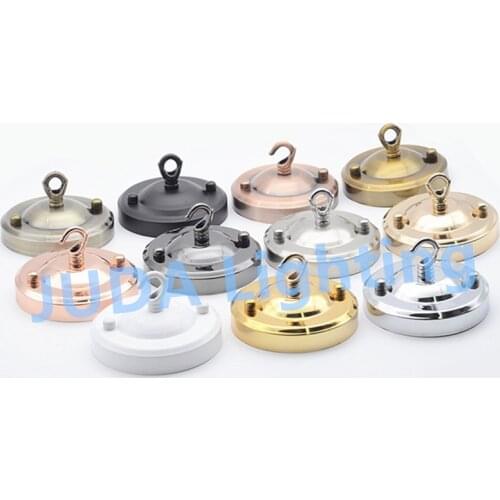 110mm ceiling rose ceiling plate with closed hook ring chandelier buckle vintage retro ceiling canopy for led Edison lamp bases