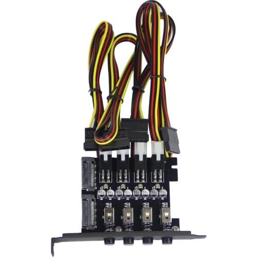 15Pin SATA Adapter 4 hard disk control system intelligent control management system HDD SSD power switch for Desktop switch PCB