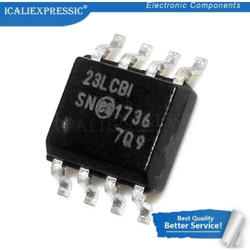 2PCS 23LC1024-I/SN SOP-8 23LC1024 SOP8 23LCBI SOP 23LCBI/SN 23LCB1