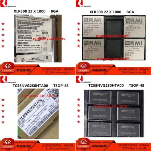 2 pcs/lot XLR50822X1000 XLR508 22 X 1000 TC58NVG2S0HTA00 TC58NVG2S0HT A 00 100% New original