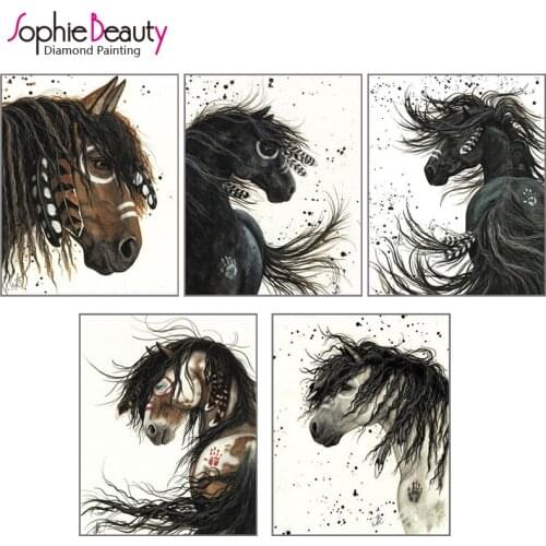 2017 Hot Sale Time-limited Europe Diy Diamond Painting Cross Stitch Full Square Embroidery Pretty Horses Needlework Mosaic