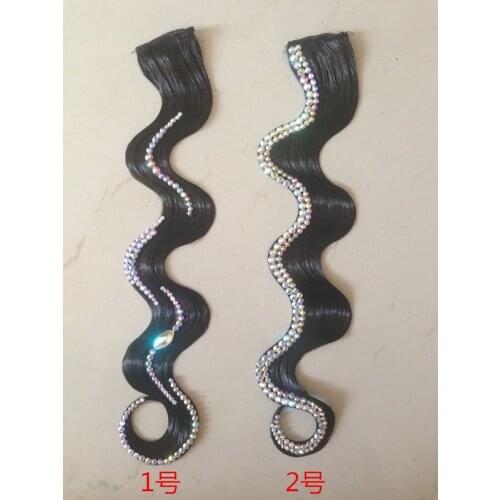 Ballroom dance accessories headpiece Imitation Diamond Waltz Tango Headgear contest Performance Dancewear For women