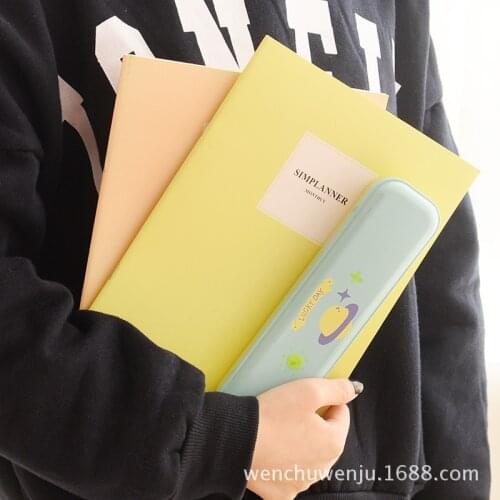 B5 Light-Colored Cover Exercise Book Notebook Diary Concise Stationery Office School Supplies Gift Random Color